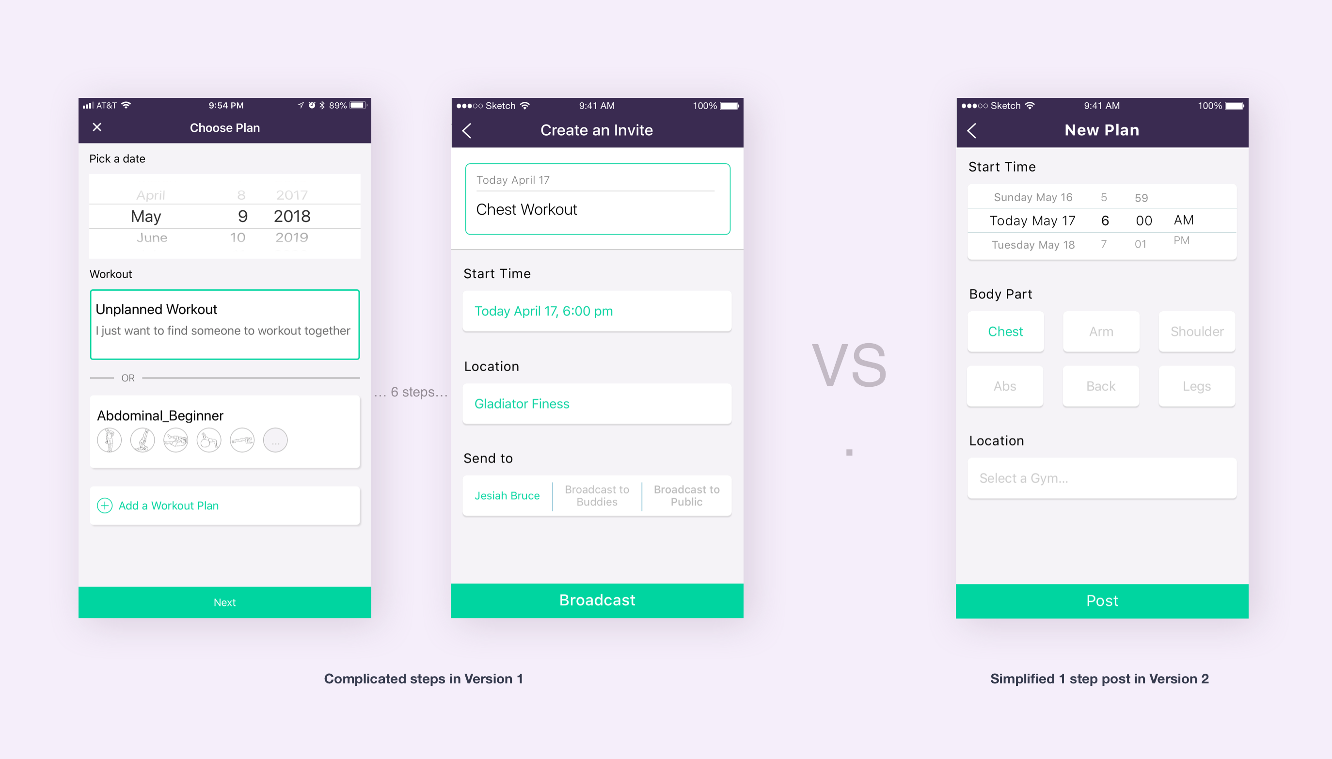 Redesigned workflow